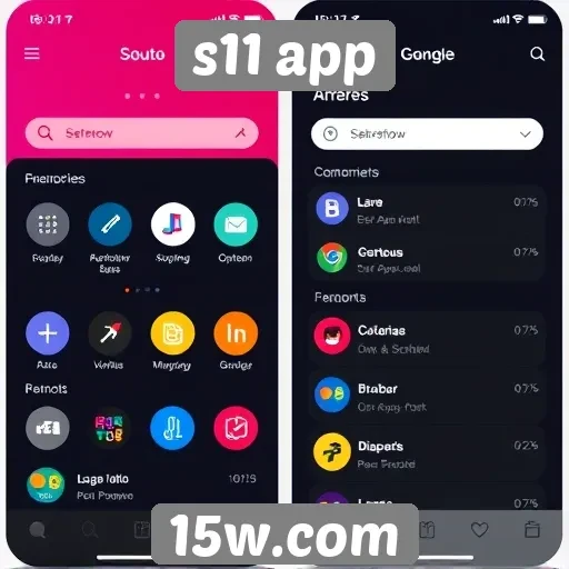 Análise da interface do usuário do site s11 app
